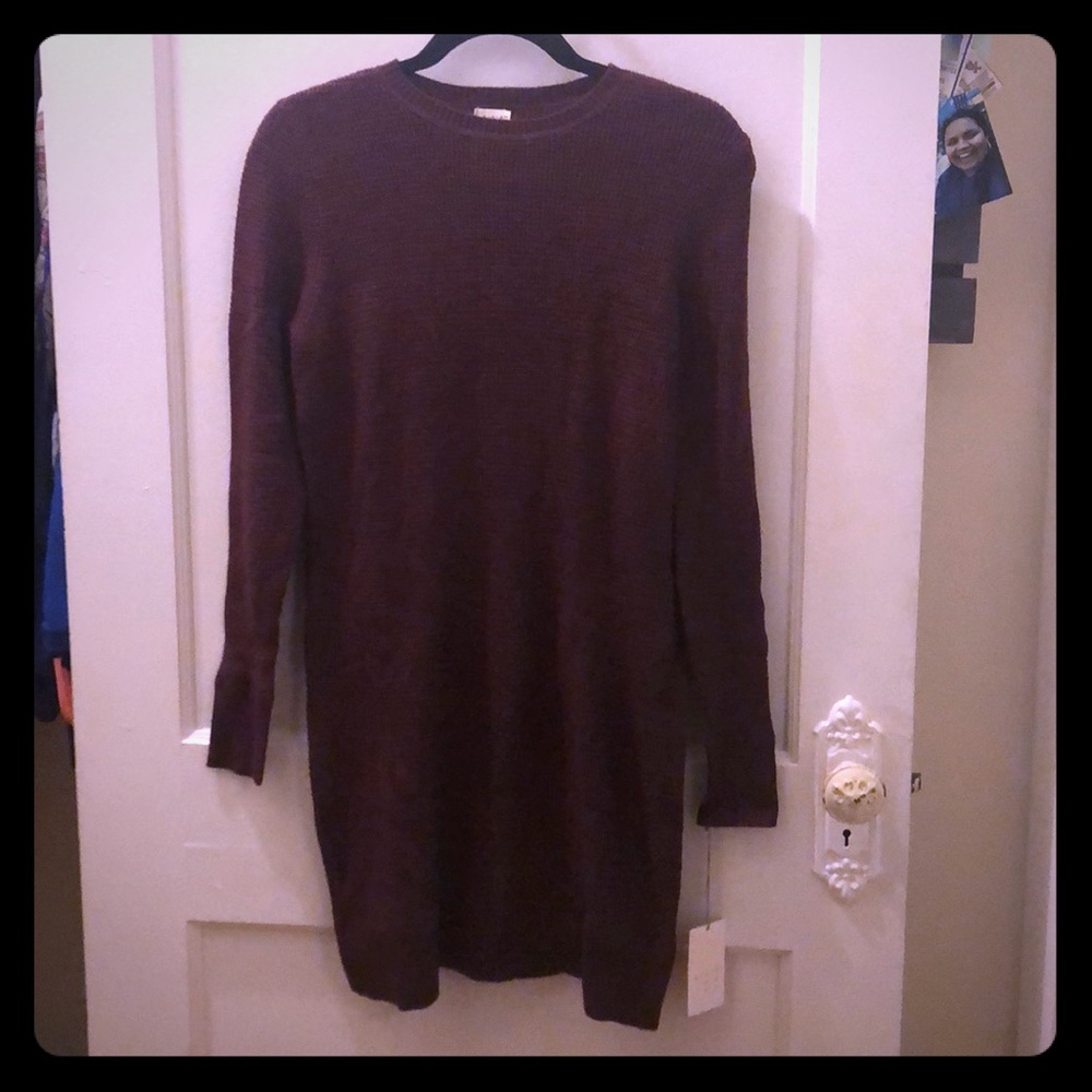 Long sleeve sweater dress